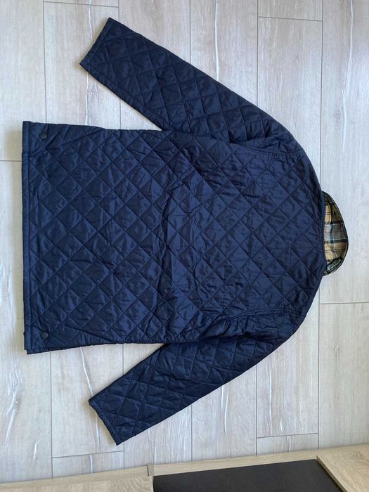 Barbour Tartan Liddesdale quilted jacket мъжко синьо яке размер м