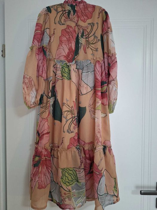 Rochie mid-maxi cu maneca lunga, pentru fete, 7 ani