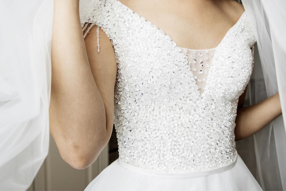 Нежное свадебное платье