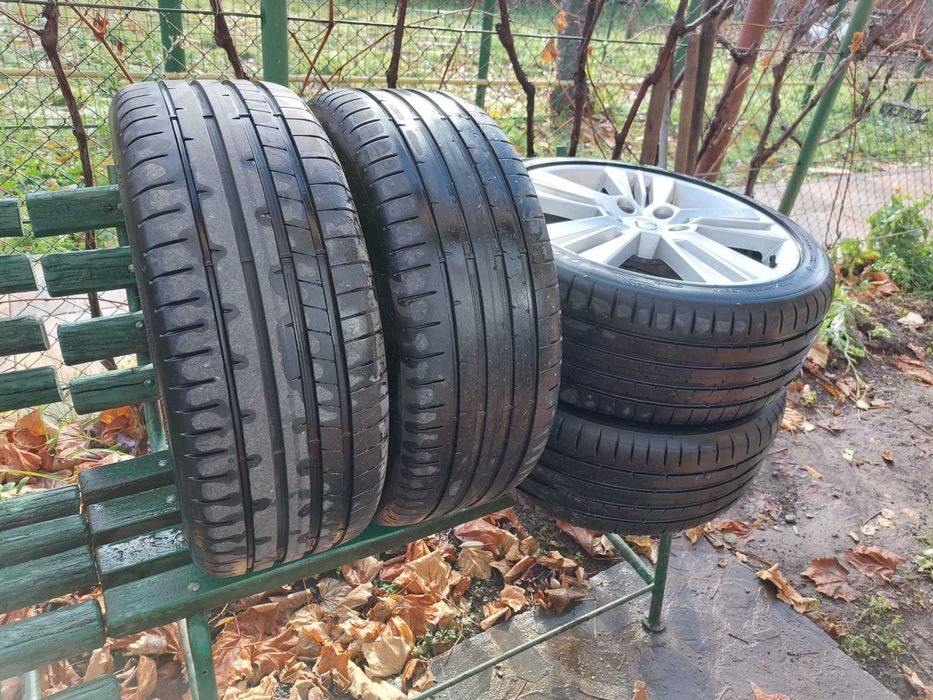 Jante aliaj R18 skoda octavia cu anvelope DUNLOP vara 225 40 ZR18