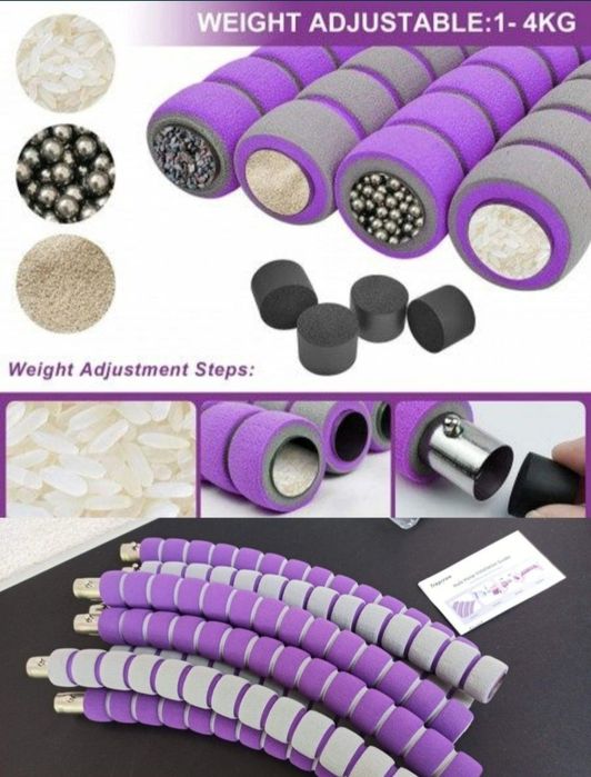 Cerc fitness masaj 8 segmente hula hoop slabit hulahoop tonifiere