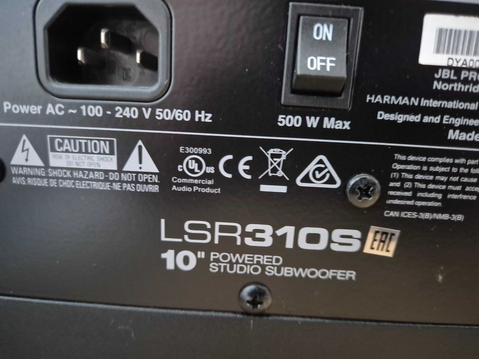 Set monitoare studio JBL 306P MK2 (pereche) + subwoofer JBL LSR310S
