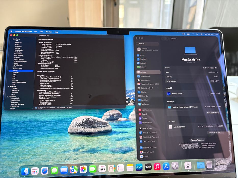 Apple MacBook Pro 2021 16' M1Pro 1TB