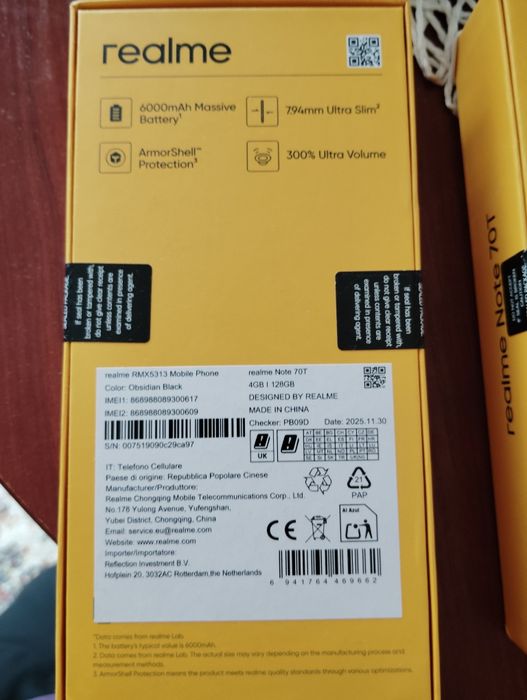 Realme note 70T 128GB
