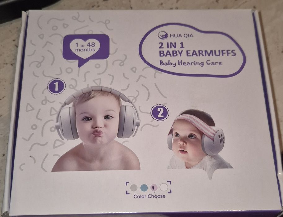 Vand casti antifonice roz pentru bebelusi 2-48 luni