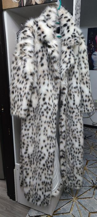 Шуба леопардовая для высоких девушек