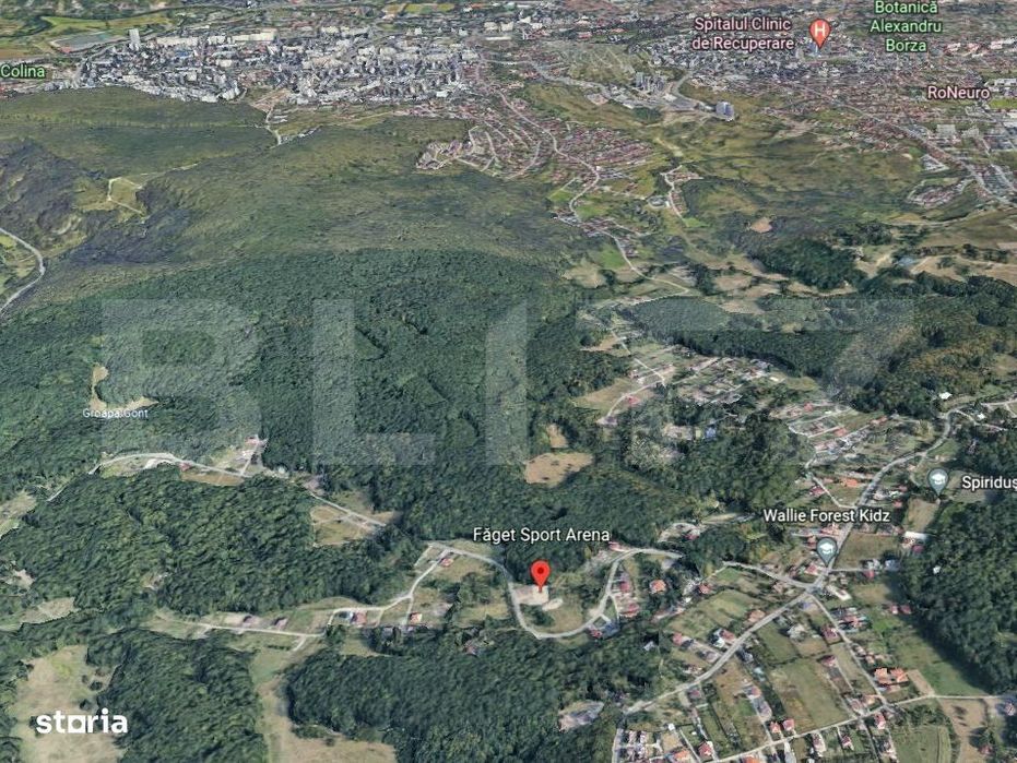 Teren de vanzare 2200 mp, front 24 ml, Aapp - zona de agrement