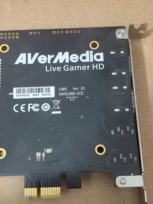 Placa de captura Avermedia Live Gamer HD C 985 Ver. D1