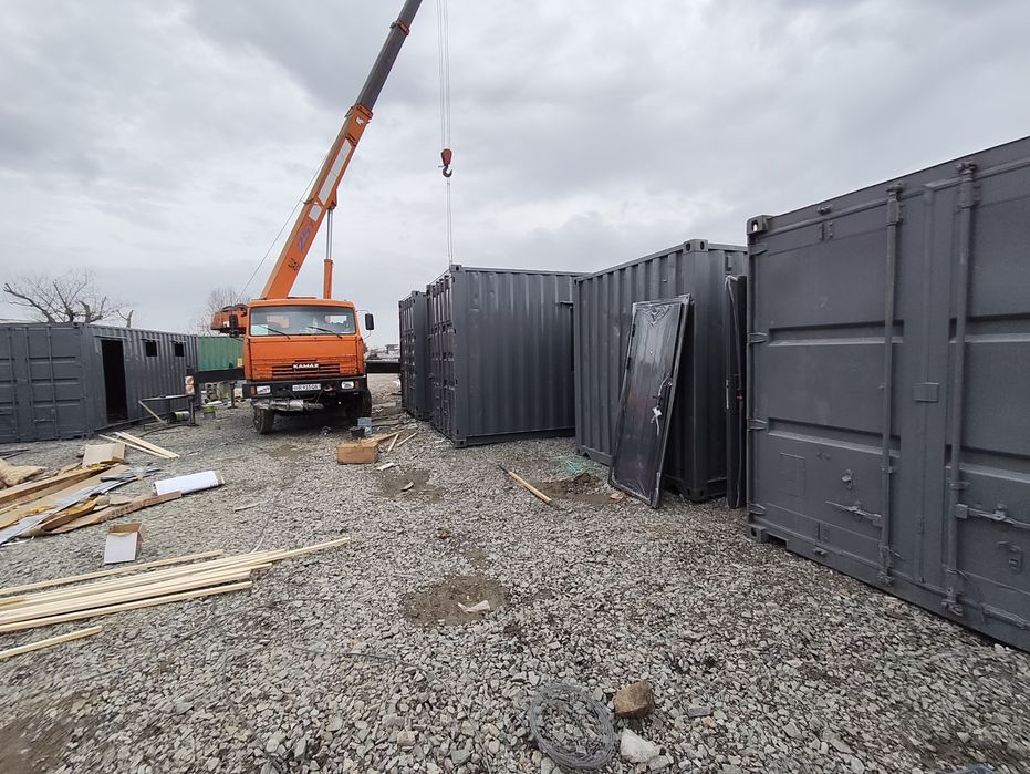 Контейнер Уйлар Офис Ёток Хона Санузел раздельный Охрана бутка