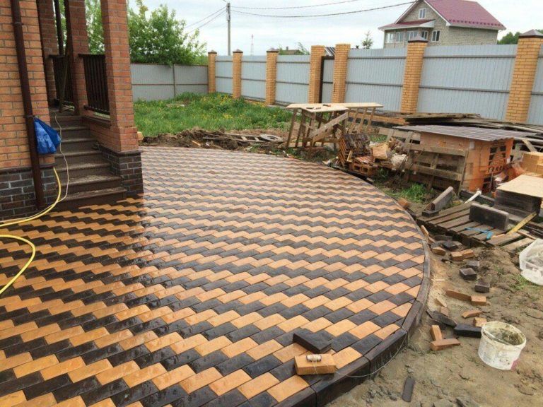 Профессиональная укладка брусчатки