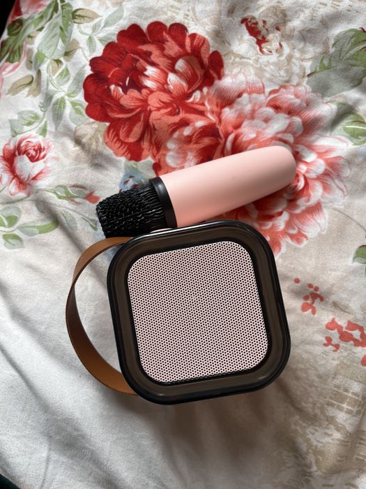 мини колонка с микрофоном