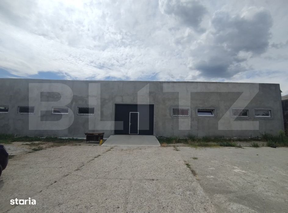 Hala 300 mp, 200 mp teren betonat, zona industriala Podari