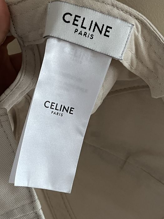 Памучна слънчева шапка Celine celine CELINE