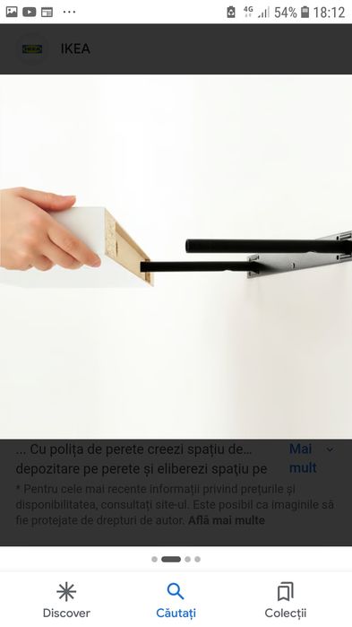 Polița Lack alb Ikea