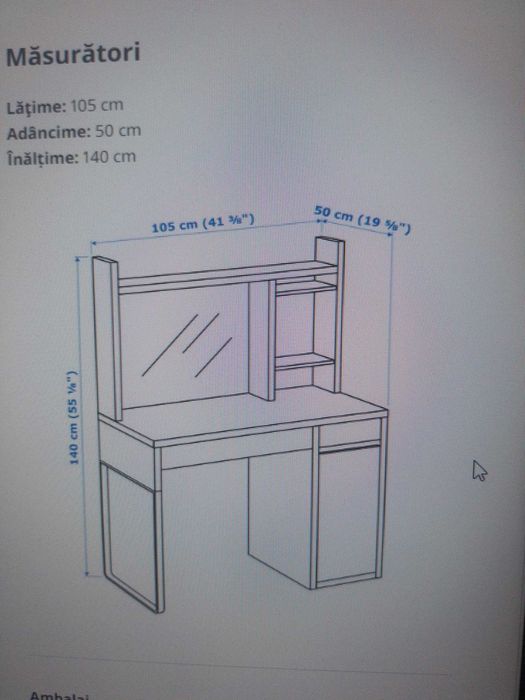 birou elev tip Ikea