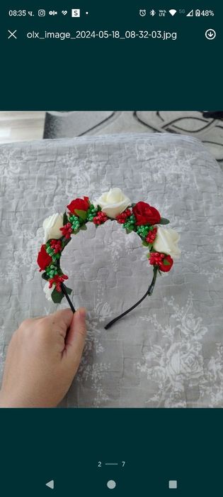 Аксесоар Диадема за народни танци