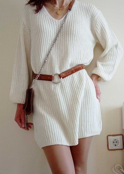 Дамска чанта ZARA (естествен велур)