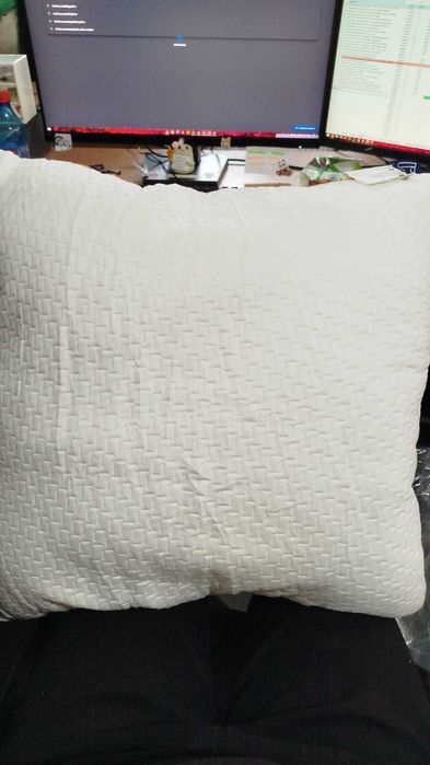 Perna Bedstory, 50 x 50 cm, alba, poliester