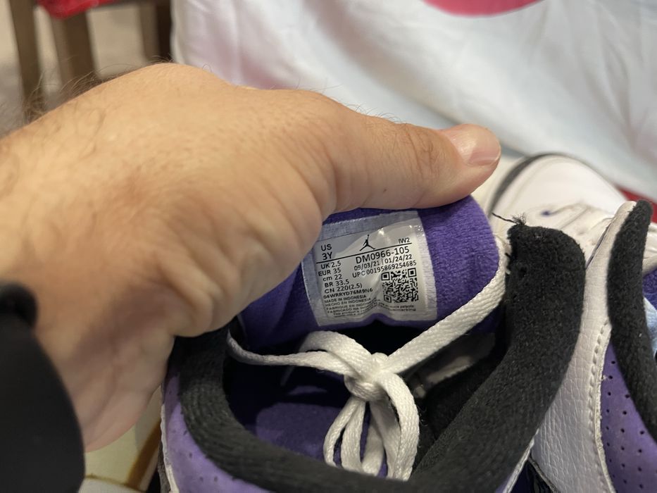 35 Детски Маратонки Nike Air Jordan 3 Retro Dark Iris Purple Basket