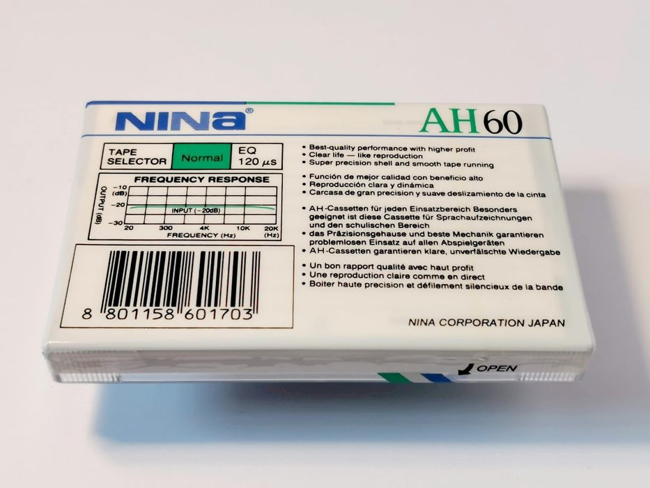 Новые аудиокассеты NINA AH60
