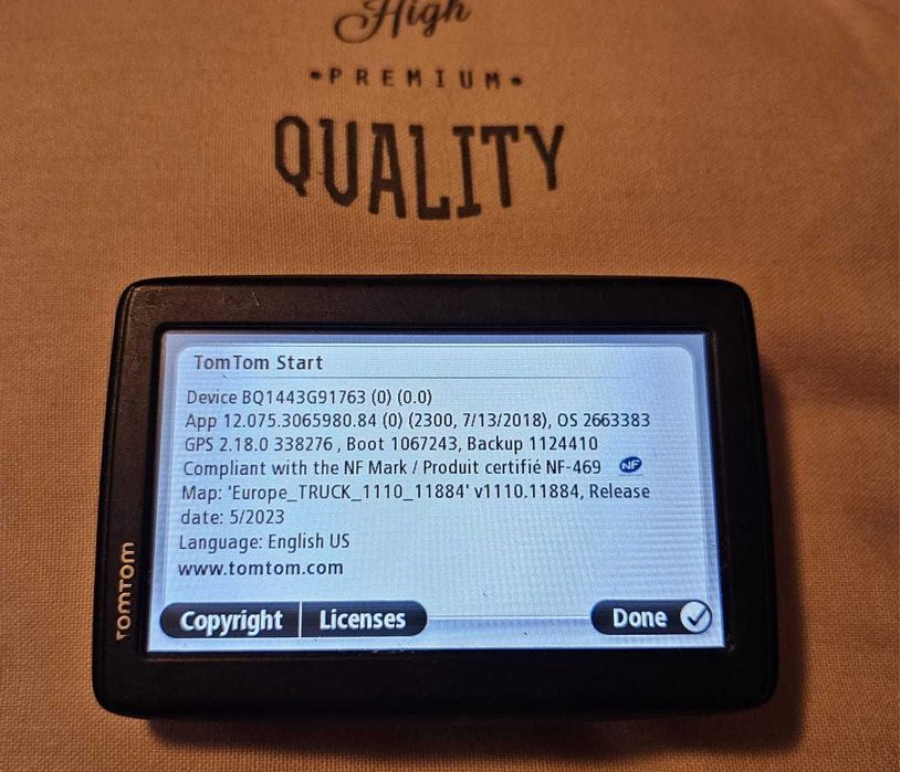 GPS CAMION TIR autocar  rulota TomTom start 25- Europa