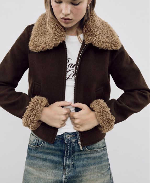Яке с пух Stradivarius