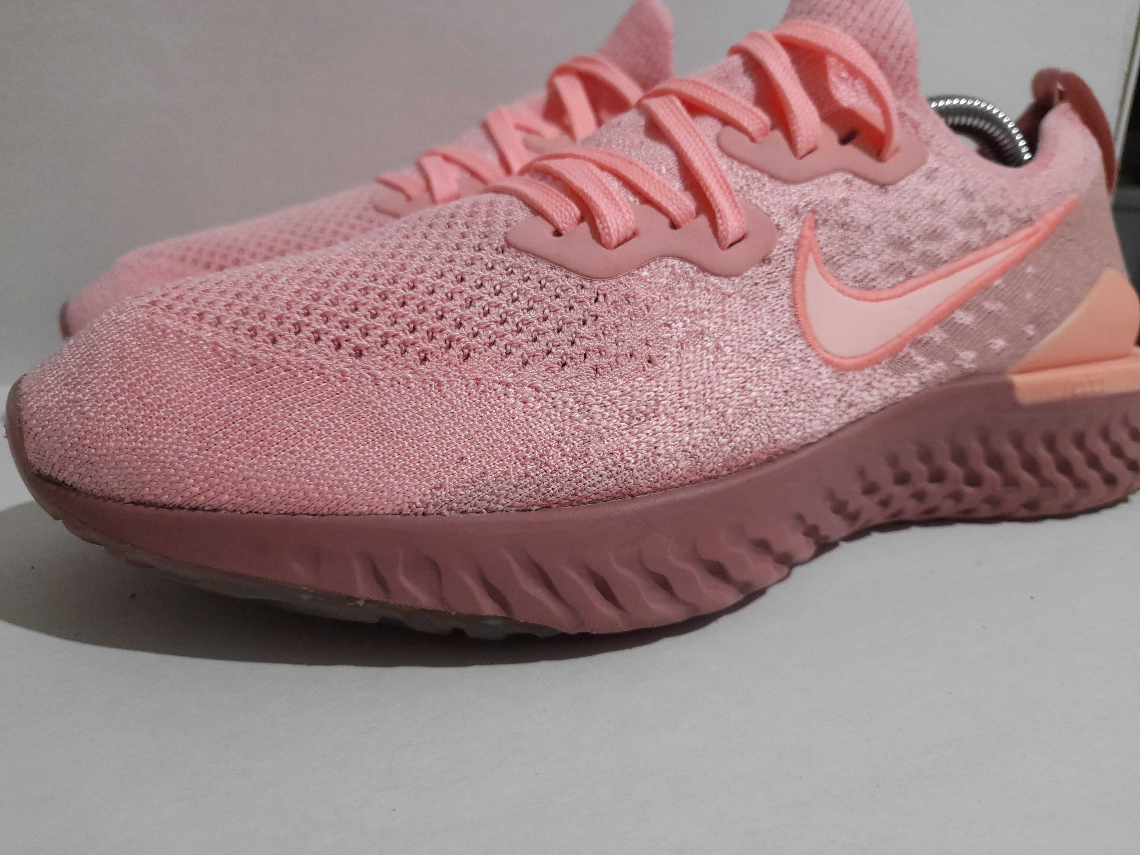 Women's nike epic react flyknit hot sale rust pink