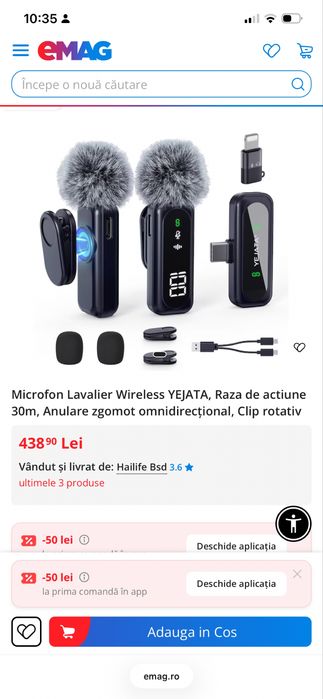 Microfon Lavalier Wireless YEJATA