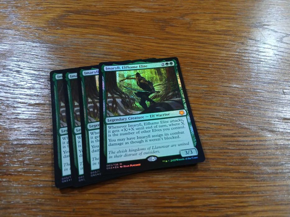 set 4 carti joc Imaryll, Elfhame Elite (GN3) pt Magic The Gathering