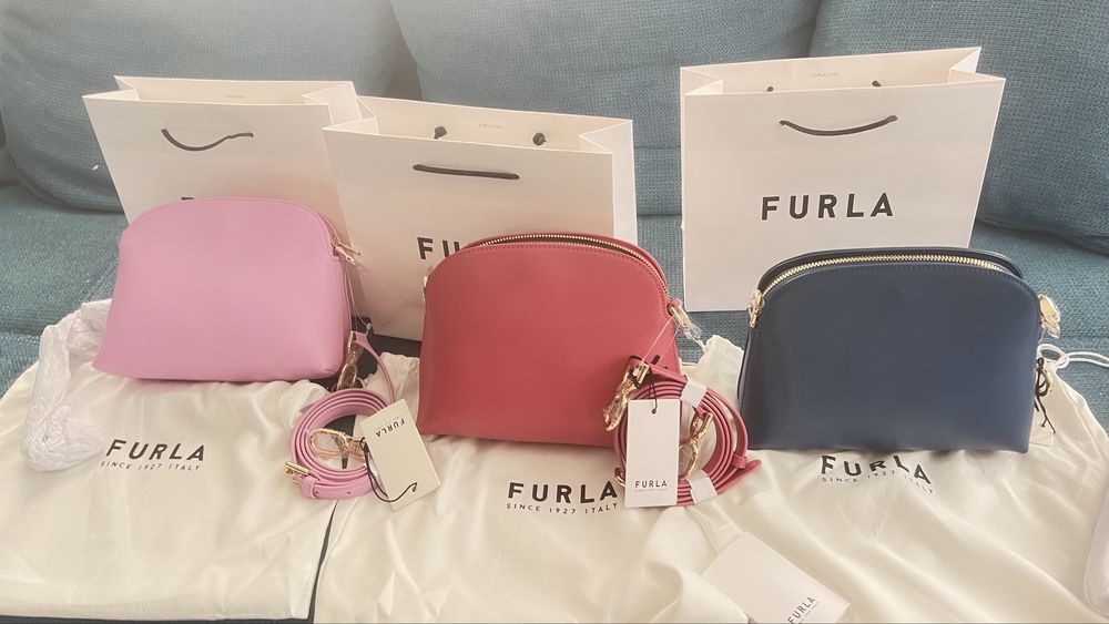 Furla Zelda crossbody bag.В три цвята.100% оригинал със сериен номер,етикети,care instructions,прахова торбичка(dust bag) подаръчен плик FURLA