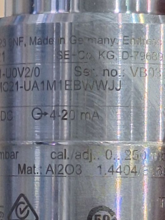 Индустриален датчик за налягане Endress+Hauser