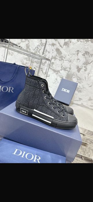 Dior – черни високи кецове