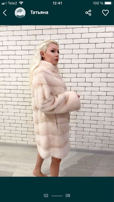 Шуба норковая новая