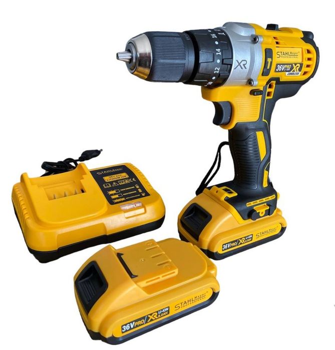 Безжичен Ударен Винтоверт STAHL MAYER XR 36V 8.0AH с инструменти акуму