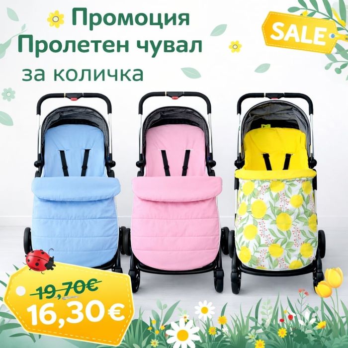 ПРОМО Чувалчета за Детска количка 16.30 евро