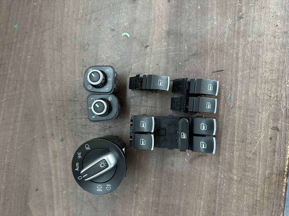Butoane geam bloc lumini oglinzi crom passat cc b7 b6 tiguan golf 6