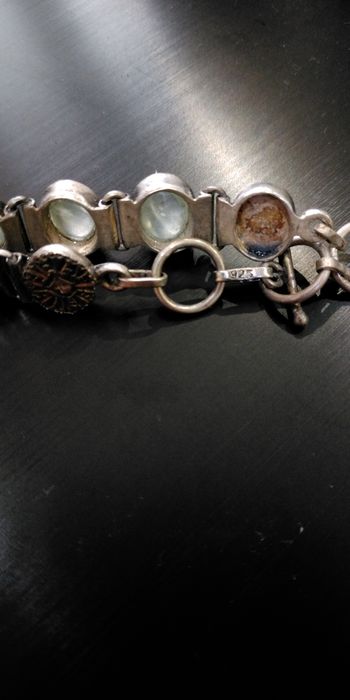 Браслет серебро 925 с хризалитом