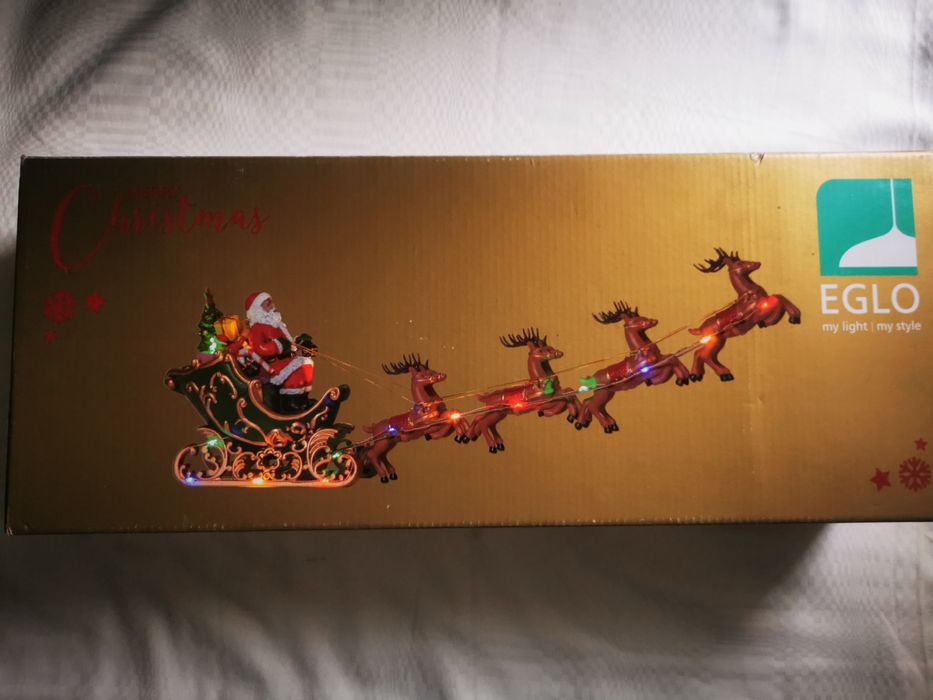 Decorațiune Led sanie cu reni