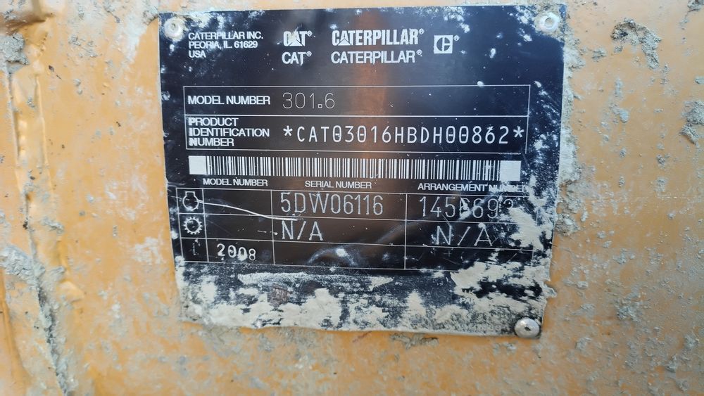Miniexcavator Caterpillar 301.6
