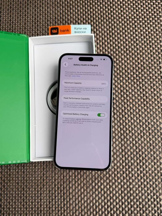 КАТО НОВ! iPhone 14 Pro MAX Лизинг от 16€/мес deep purple лилав 128Gb