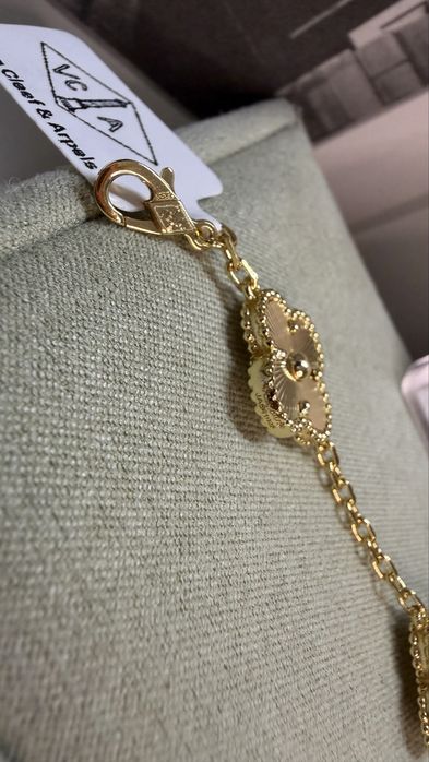 S925 с позолотой Браслет Van Cleef