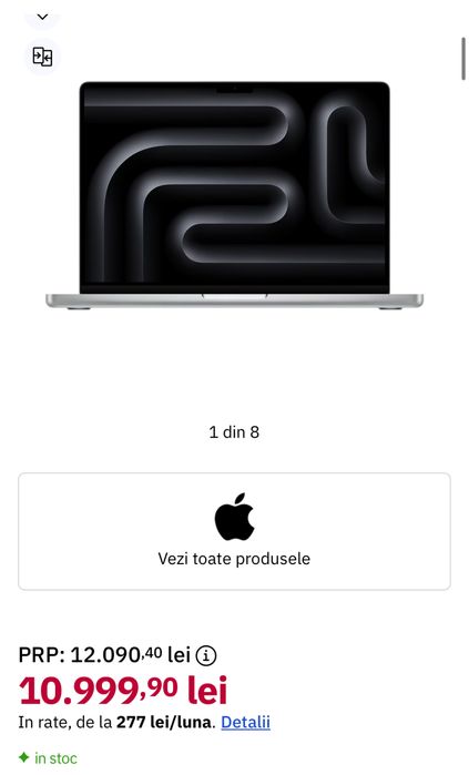 Macbook pro 14” apple m4 pro, 24gb Ram, Sigilat, garantie