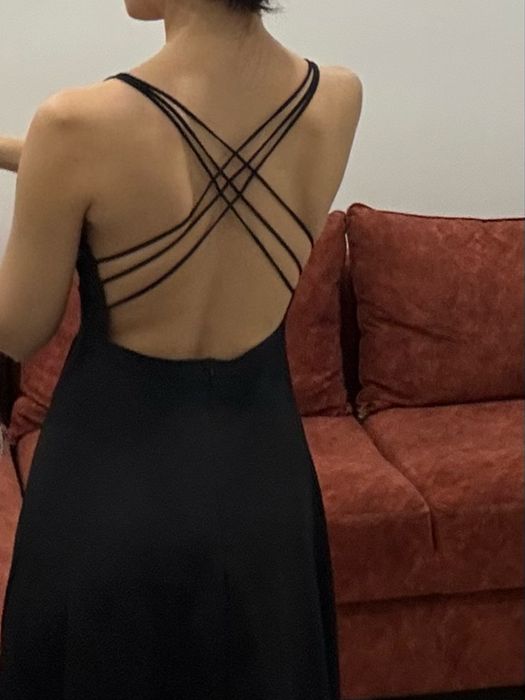 черное вечернее платье