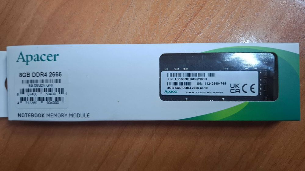8Gb DDR4 2666 для ноутбука
