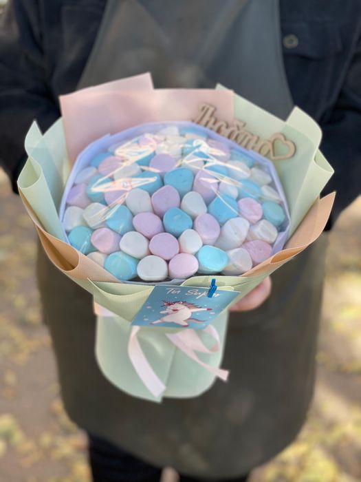 Букет из маршмеллоу