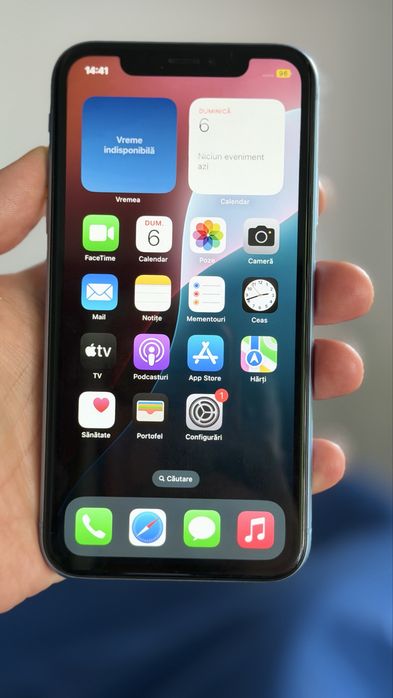 iPhone Xr Blue Neverlock 64 GB-Face ID OK-90% Baterie-Spart Spate-OK