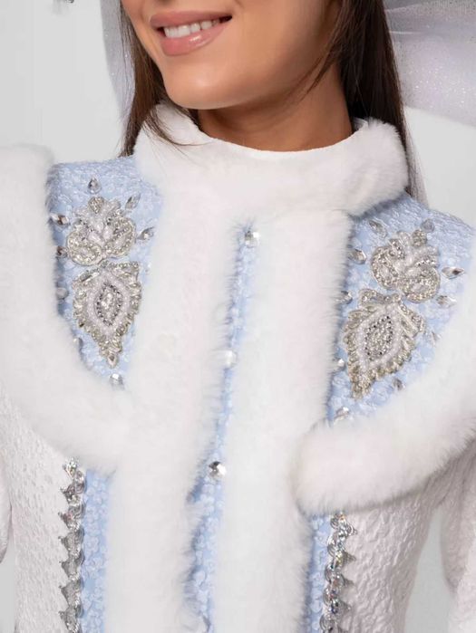 Снегурочка костюм карнавальные ручной работы новый 75000