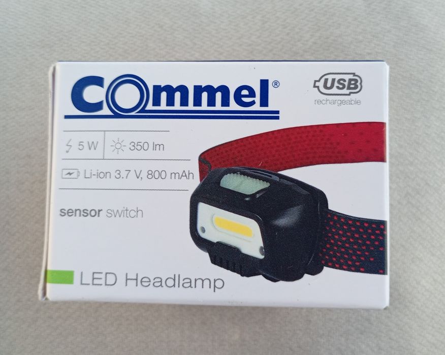 Lanterna led de cap Commel 401-212 5W cu senzor