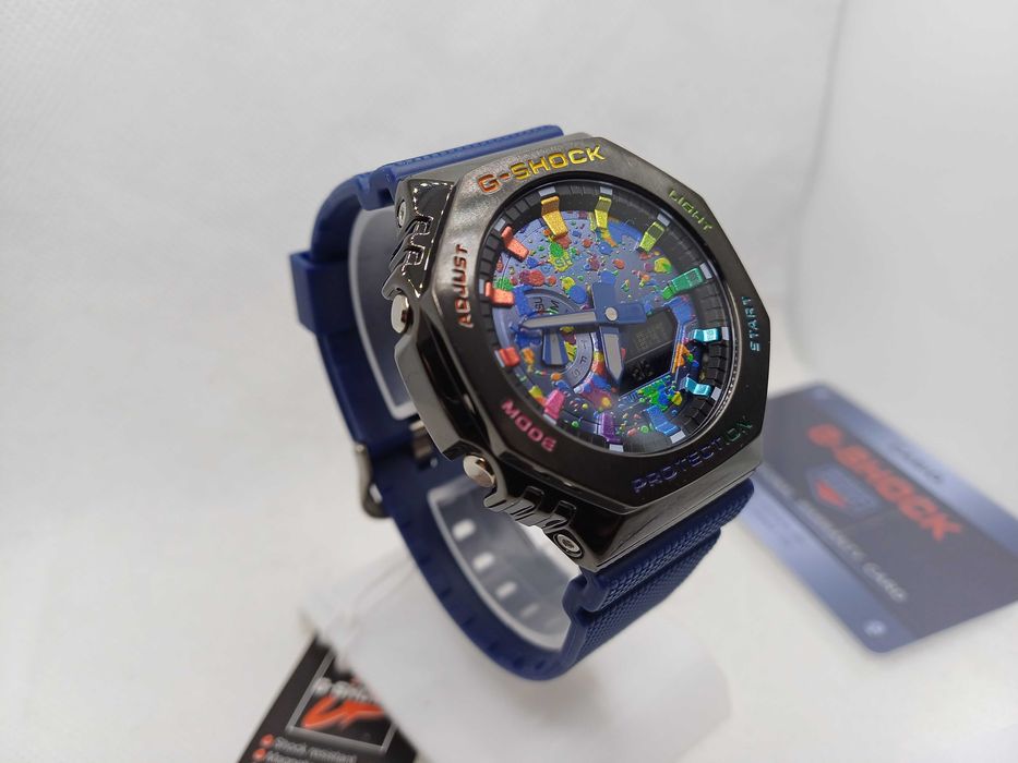 Ceas Casio g shock GM 2100 Metal Blue Phantasy.Nou, Garantie 2 ani