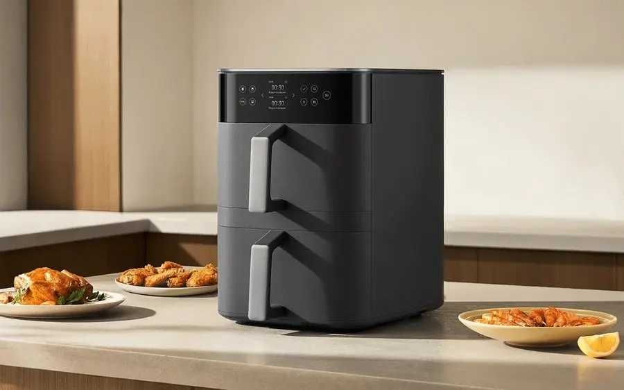 Multipech Фритюрница-аэрогриль Xiaomi Dual Zone Air Fryer 12L Global